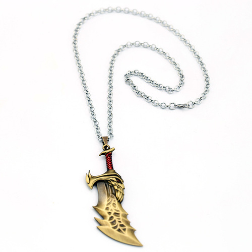 Game Accessories God of War Necklace Kratos Upgrade Version Chain Blade Chaos Blade Pendant Necklace 7 Styles