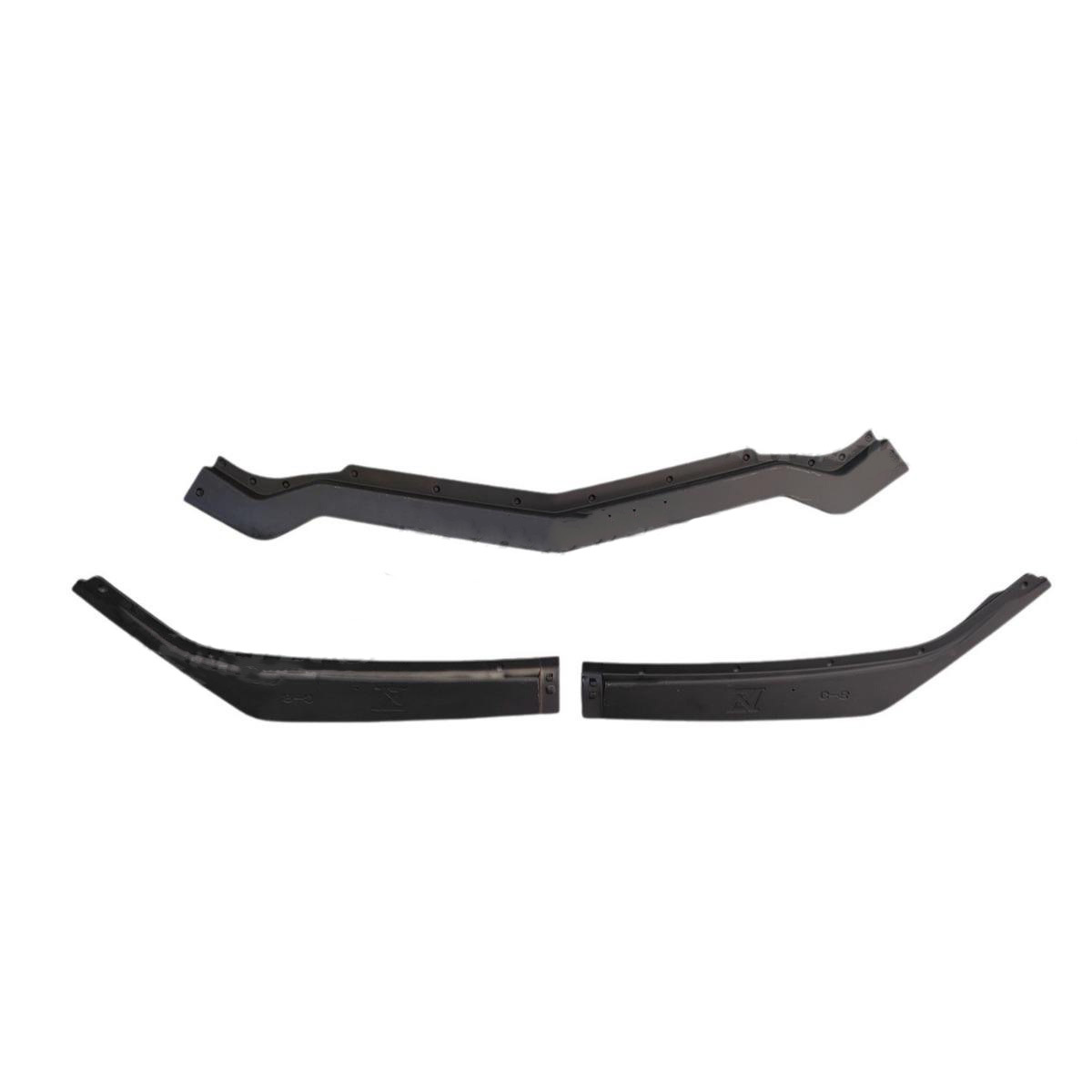 Suitable for Chevrolet Corvette C8 Front Lip Three-Section 20-24 Model Front Splitter Car Modification Small Body Kit