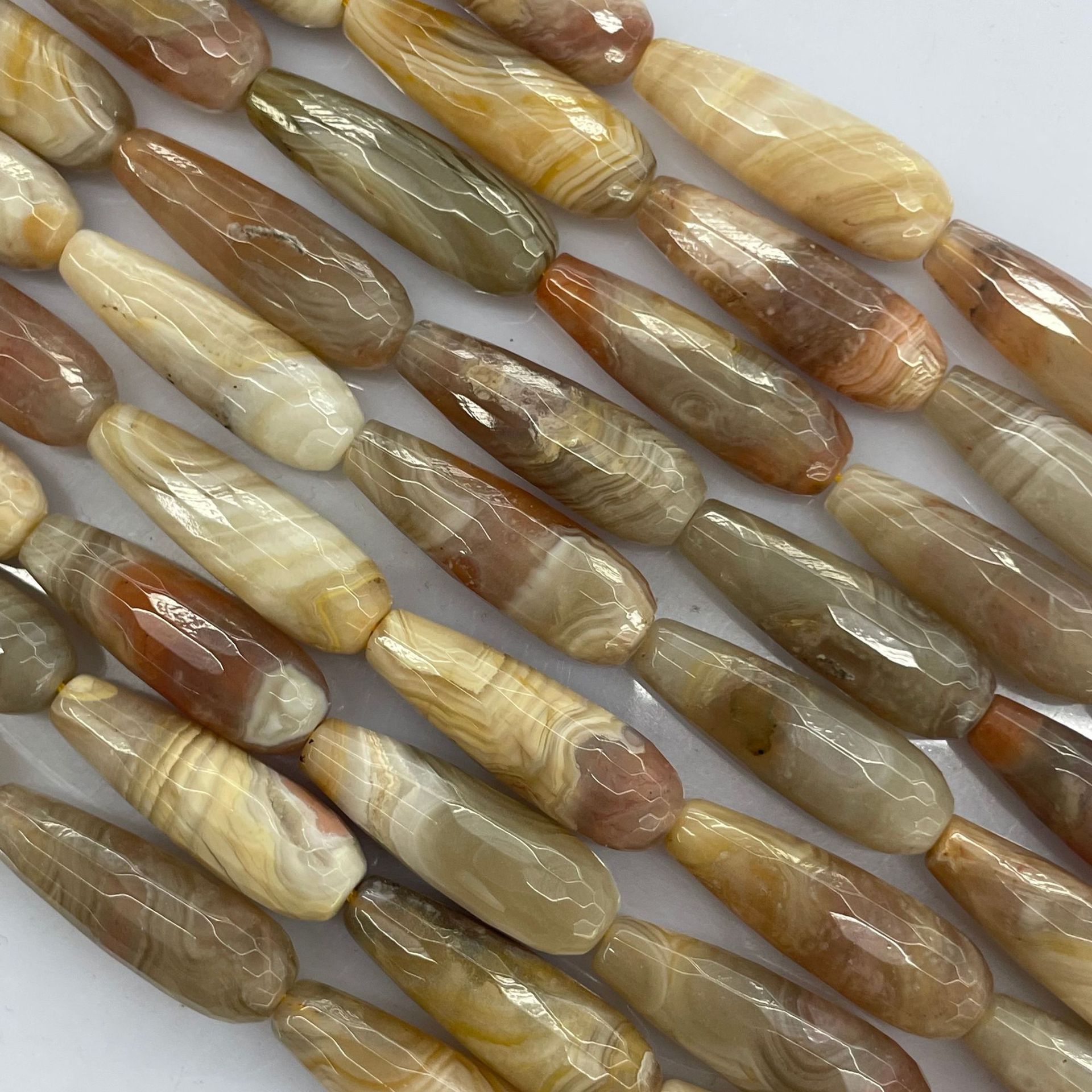 agate beads drop-shaped