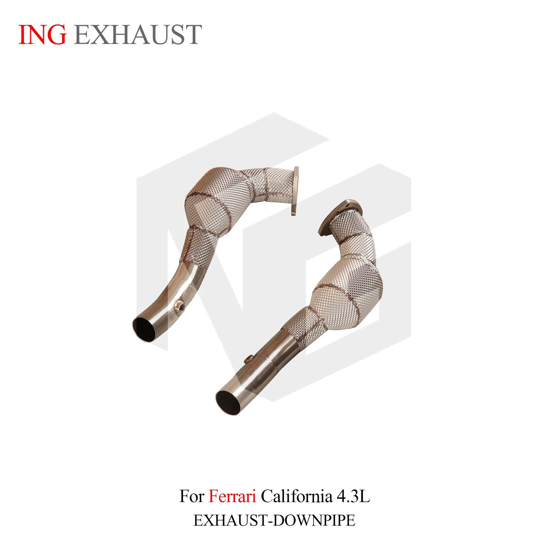 Suitable for Ferrari California 4.3L, stainless steel exhaust system downpipe with catalyst