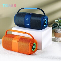 TG668新型大音量ダイナミック効果音ダブルチャンネルLED振動膜bluetoothスピーカー携帯型布芸音響