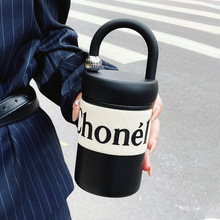 小香风水杯咖啡杯锁心保温杯女生高颜值随行杯316不锈钢手提杯子