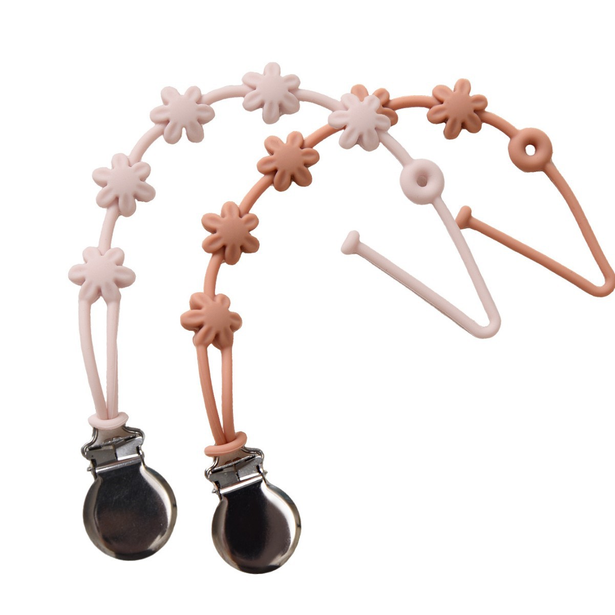 2팩 : Huahua-304 클립 (라이트핑크 + 라이트오렌지)