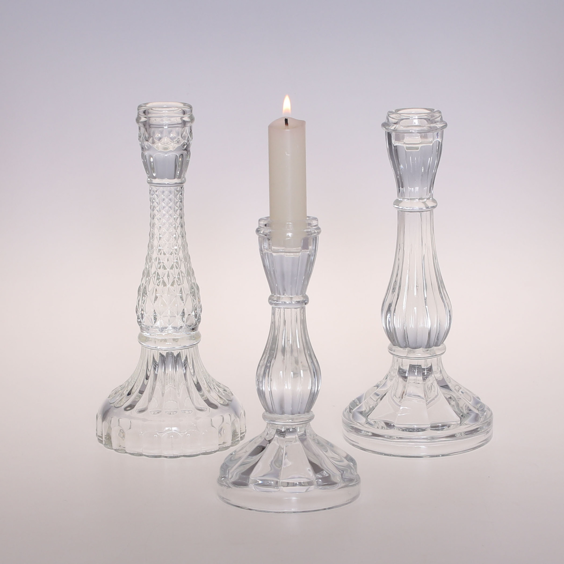European Simple INS glass candlestick house wax base romantic table…