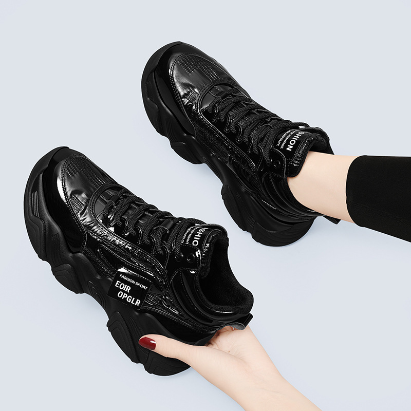 （断码不补）黑色运动鞋女2023秋冬跑步减震轻便显脚小老款显瘦