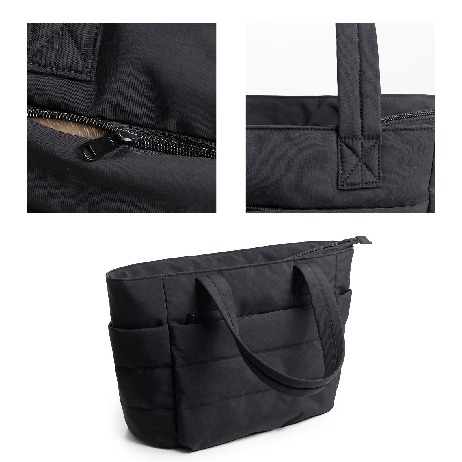 Neue leichte, flauschige Handtasche für Damen, geeignet für Reisen, Arbeit, Strand, Fitnessstudio und Einkaufen_voghion.com