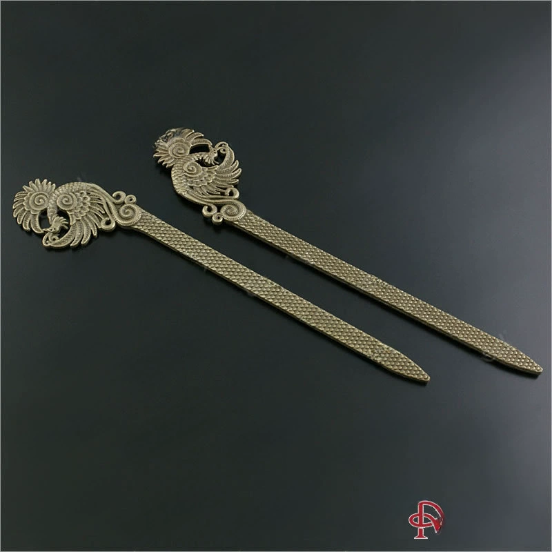 Retro metal accessory, accessories, Chinese hairpin, material handmade, 133×35mm
