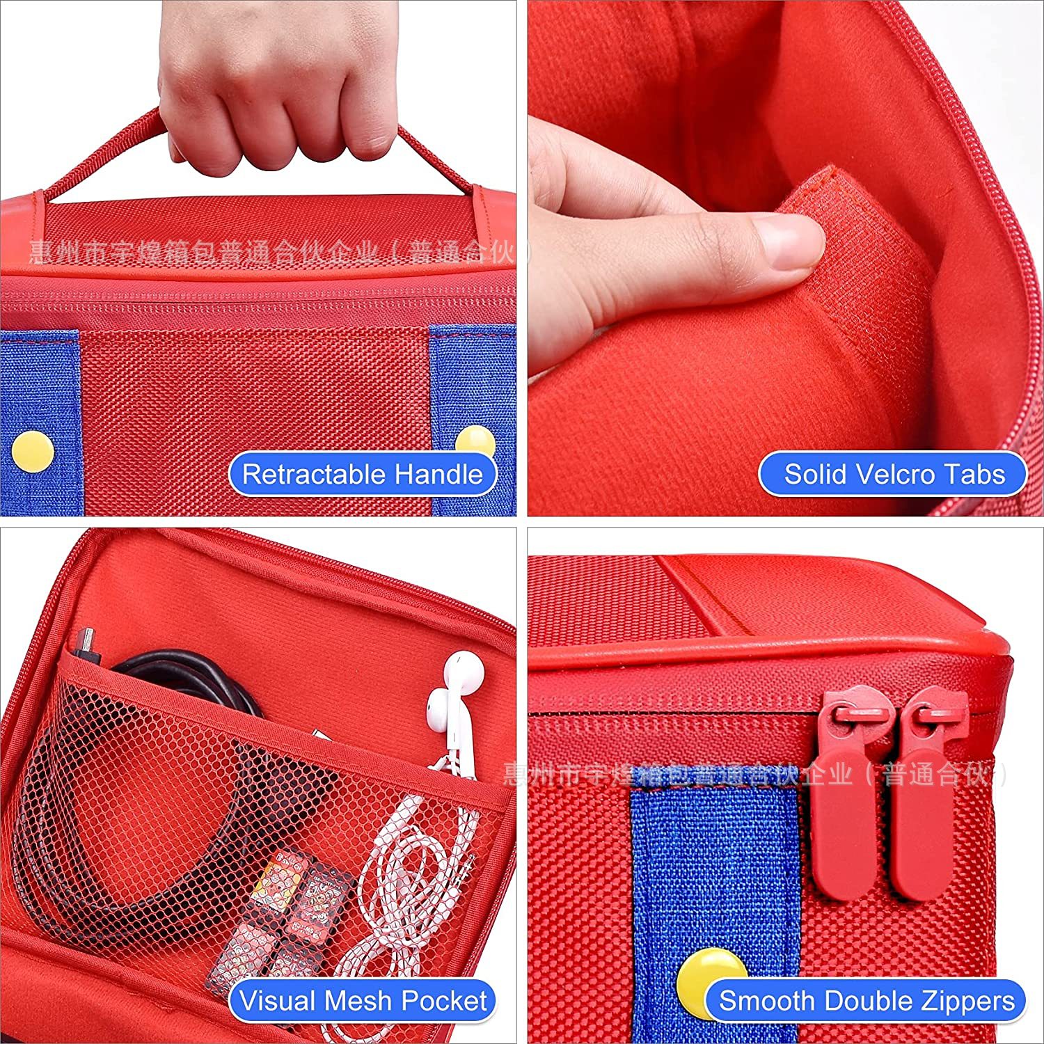Nintendo interruptor bolsa protectora Mario caja de almacenamiento NS consola de juegos bolsa de almacenamiento de gran capacidad cáscara protectora