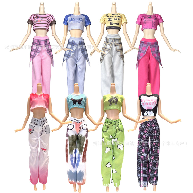 New 30cm Supermodel Barbie Doll Fashion Sports Dress-Up Outfit Set, Available in Multiple Colors, Cross-Border Foreign Trade