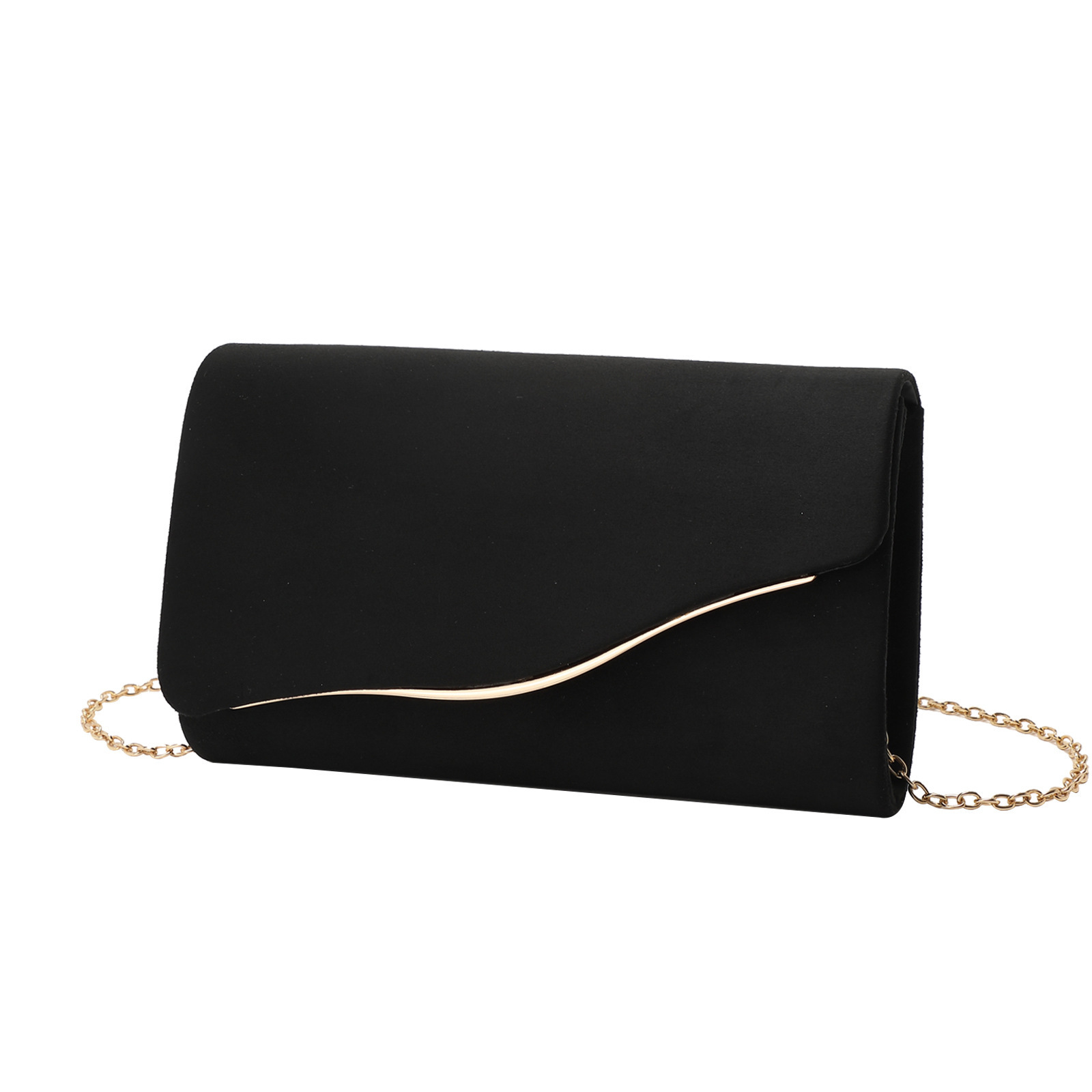 Cross-Border Women's Evening Bag - Fresh, Sweet, Simple Clutch With Elegant Chain Shoulder And Crossbody Bag For Banquets - Thumbnail 2