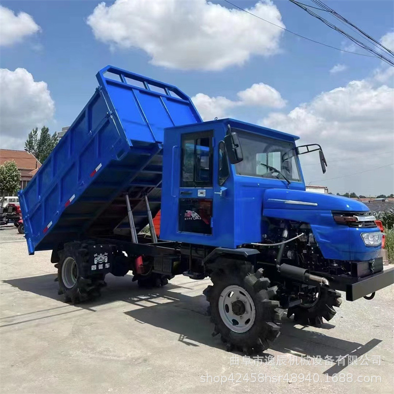 全封闭助力方向工地矿用车58马力大载重果园四轮车柴油四不像车