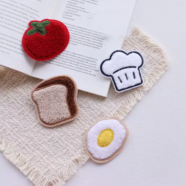 Wholesale Cute Cartoon Chef Hat Hair Stickers for Girls, Seamless Magic Tape Bangs Stickers Hair Accessories