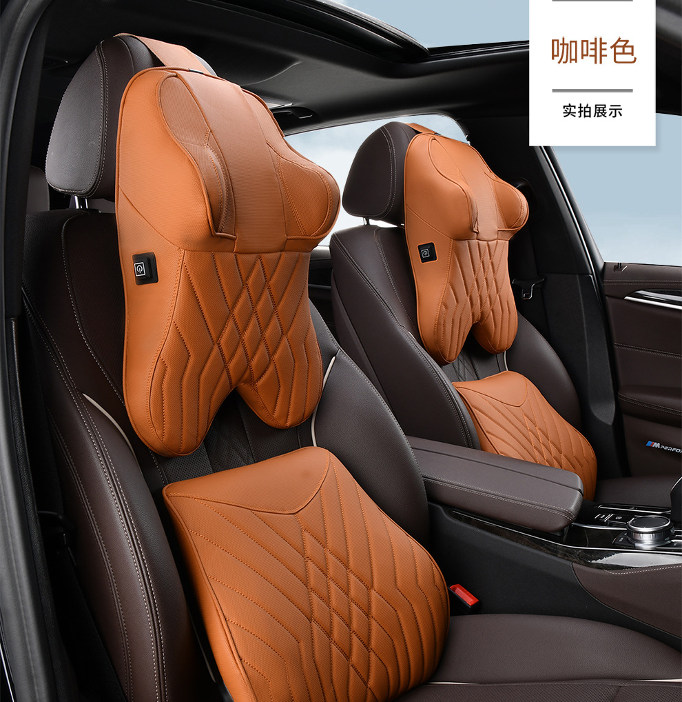 Car Massage Headrest Neck Pillow Lumbar Pillow Car Pillow Lumbar Pillow Cushion Lumbar Cushion Memory Foam Lumbar Pillow