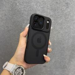 适用iPhone17手机壳苹果17promax肤感磨砂磁吸简约高级感16新款男