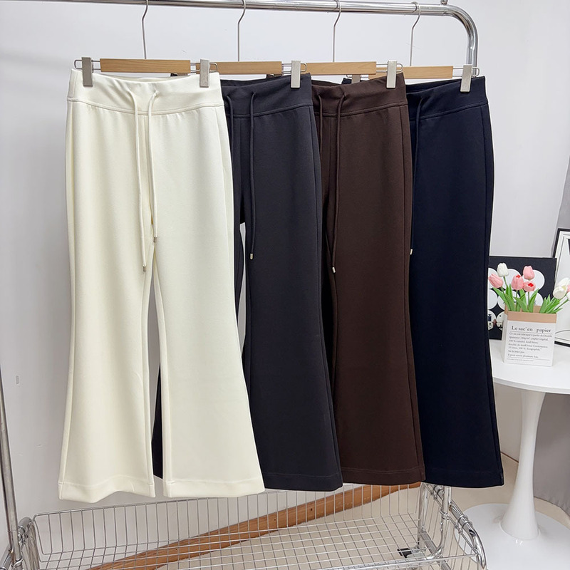 Curve Supermodel Pants ~ Lyocell Tencel High-Waisted Tummy Control Sports Casual Yoga Sweatpants Flared Wide-Leg Pants for Women