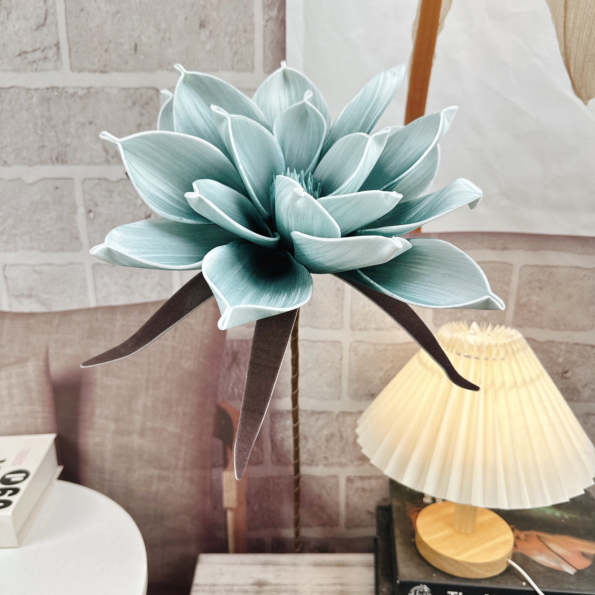 싱글 헤드 폼 가죽 카톡 (블루)