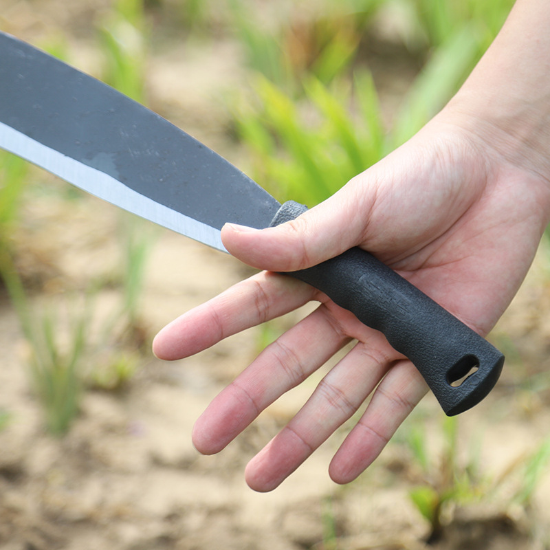 Fabricantes de acero de manganeso al por mayor cuchillo de leña agrícola hoza cortar cuchillo de cosecha doméstico de doble propósito cimeta de mango largo cortador de césped