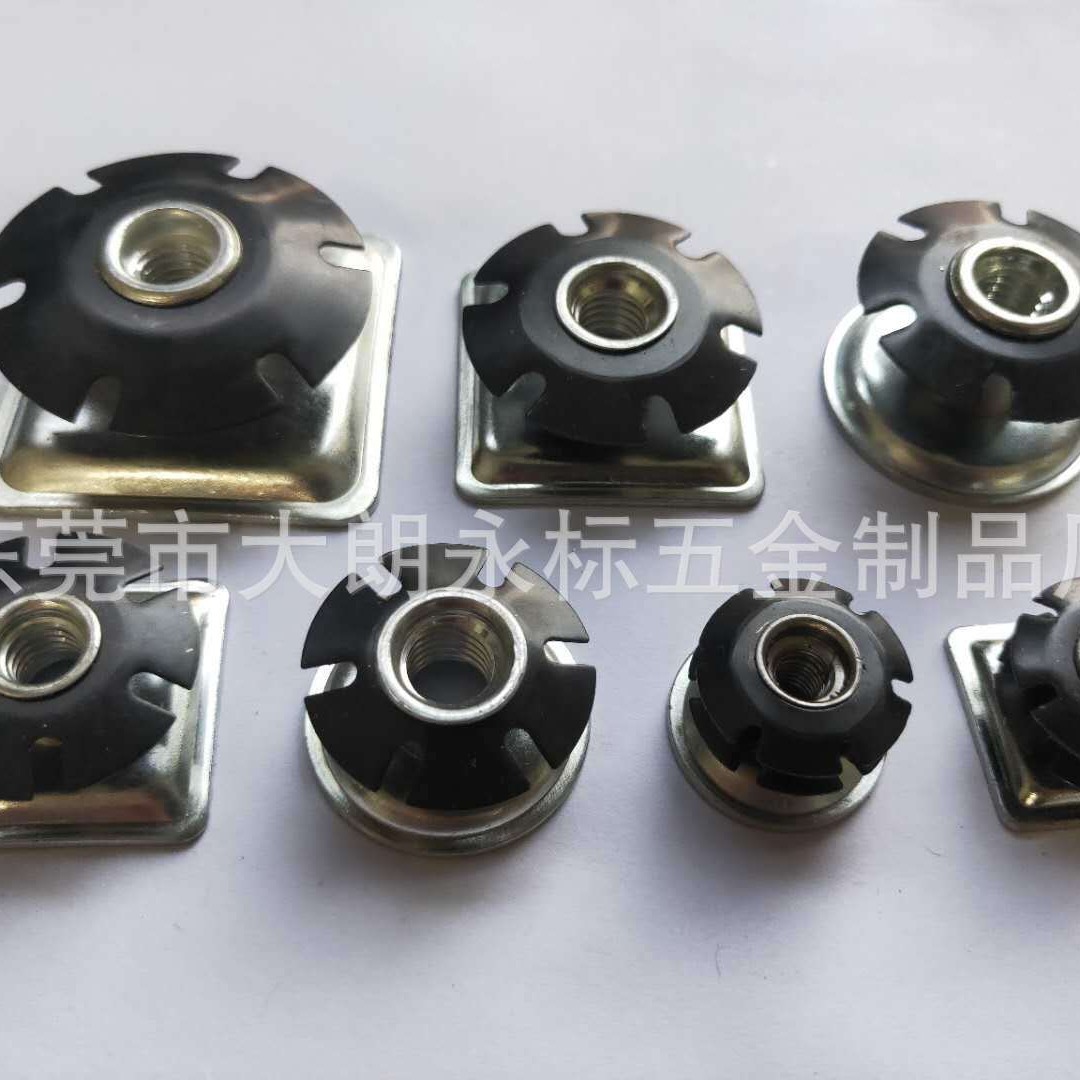 梅花弹片  管内连接件  脚连接件    弹片螺母 滑板车车头管塞