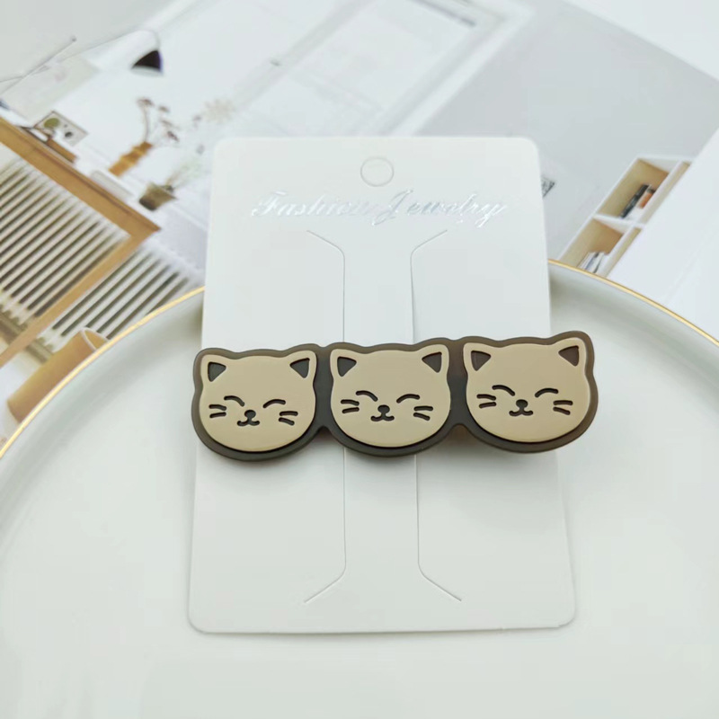 Cartoon Style Cat Acetic Acid Sheets Handmade Hair Clip 1 Piece display picture 3