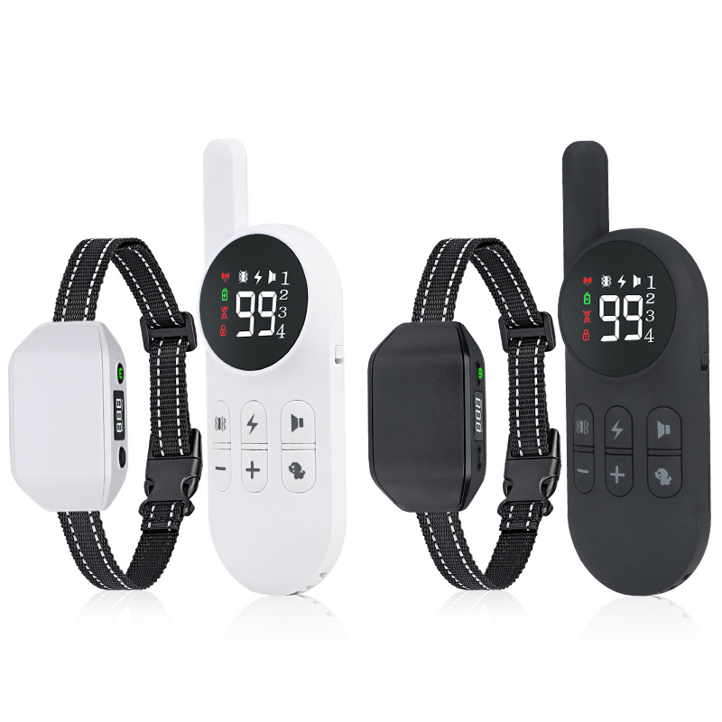 亚马逊热销遥控训狗器防狗叫止吠器声音电击震动防水宠物训狗器