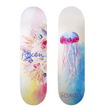 FOXEN滑板数码打印图案三层染色全加枫专业滑板板面 四轮滑板成人