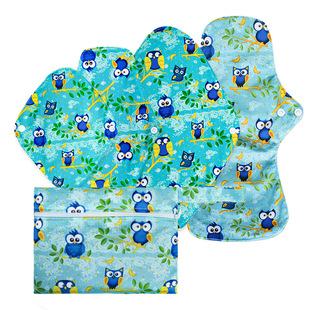 Washable aunt towel bamboo charcoal reusable sanitary pad nursing pad XL size M size large quantity in stock