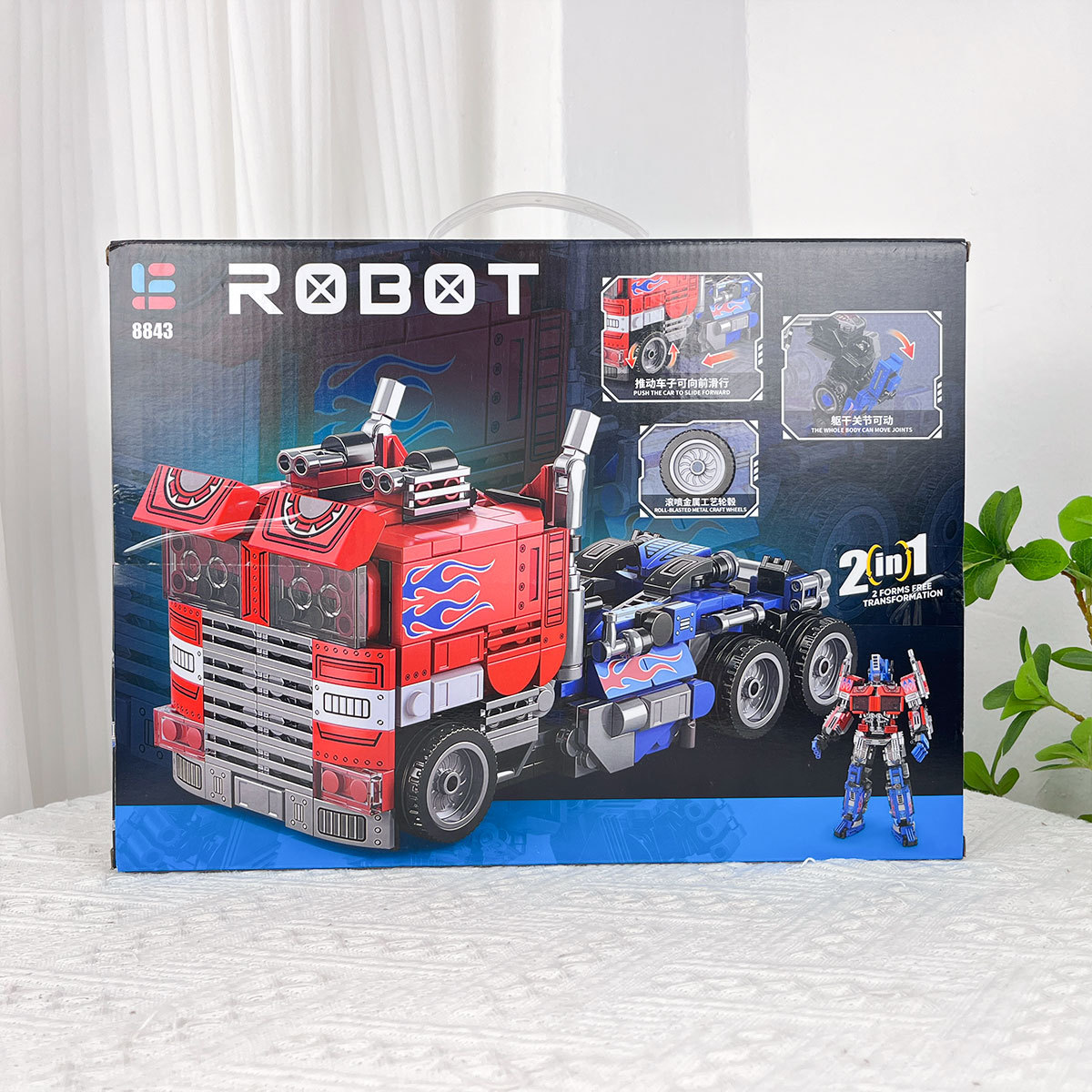 Optimus Mecha compatible con juguetes de bloques de construcción LEGO Wasp deformación puzzle modelo de ensamblaje de agencia de matrícula regalo