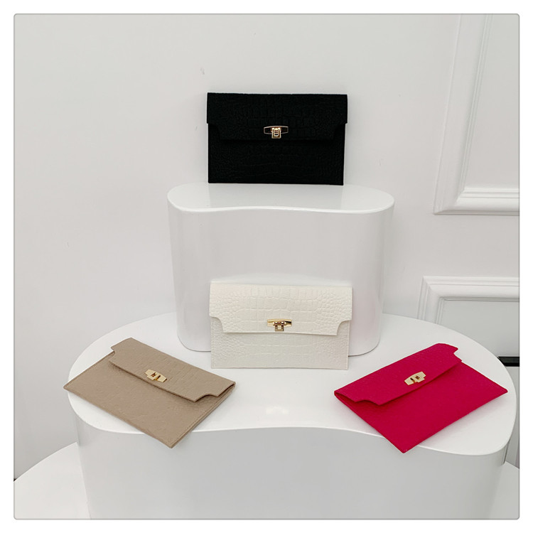 Personalizado todo-fósforo de la manera simple fieltro patrón de piedra bolsa bolso de las mujeres 2023 invierno nuevo sobre bolsa de embrague