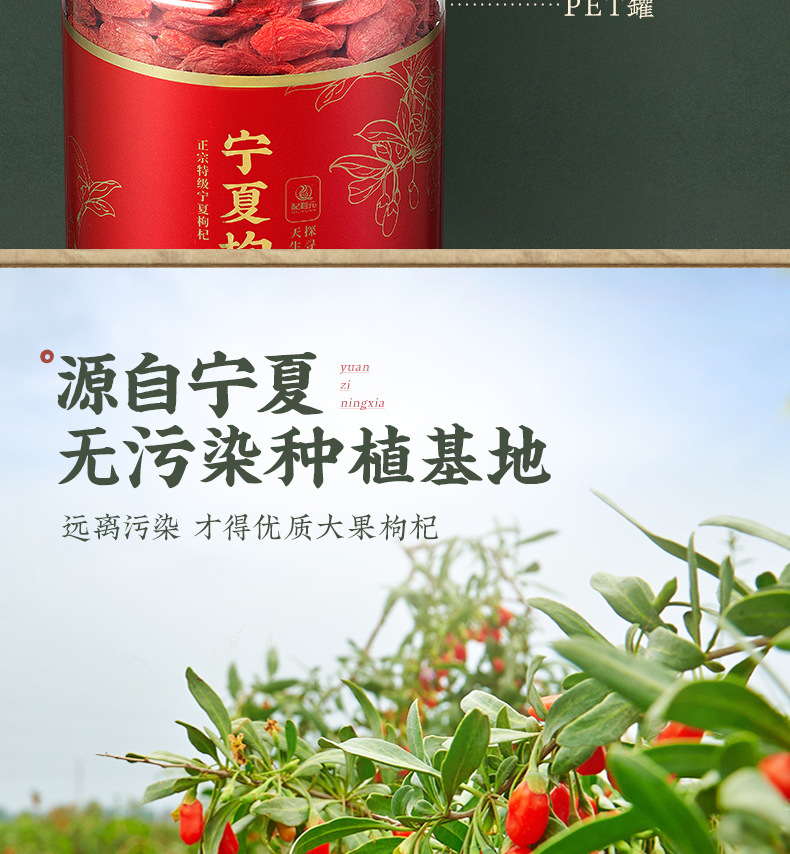 Ningxia Premium Goji Berries Dried Wolfberry Gou Qi Zi 250g x 2 Jars in use