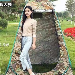 戸外臨時更衣入浴テントは、銀を厚く塗って屋外トイレの防水テントを移動することができない