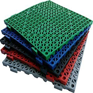 Thickened hollow swimming pool bathroom anti-slip mat warehouse courtyard engineering water-proof foot mat bathroom splicing anti-fall floor mat