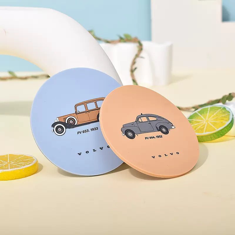 隔热防滑pvc软胶杯垫定制 广告宣传卡通防烫硅胶餐垫定做logo