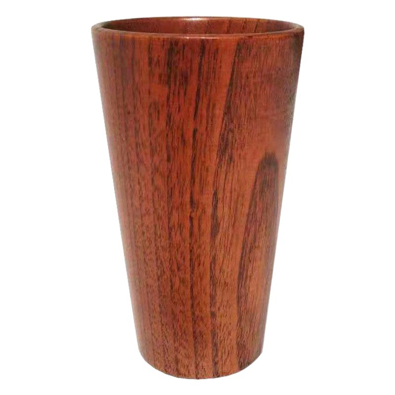 Taza de Agua y Té de Madera Maciza, Estilo Japonés Anti-Escaldado - Vajilla de Madera He Shi Home al por Mayor