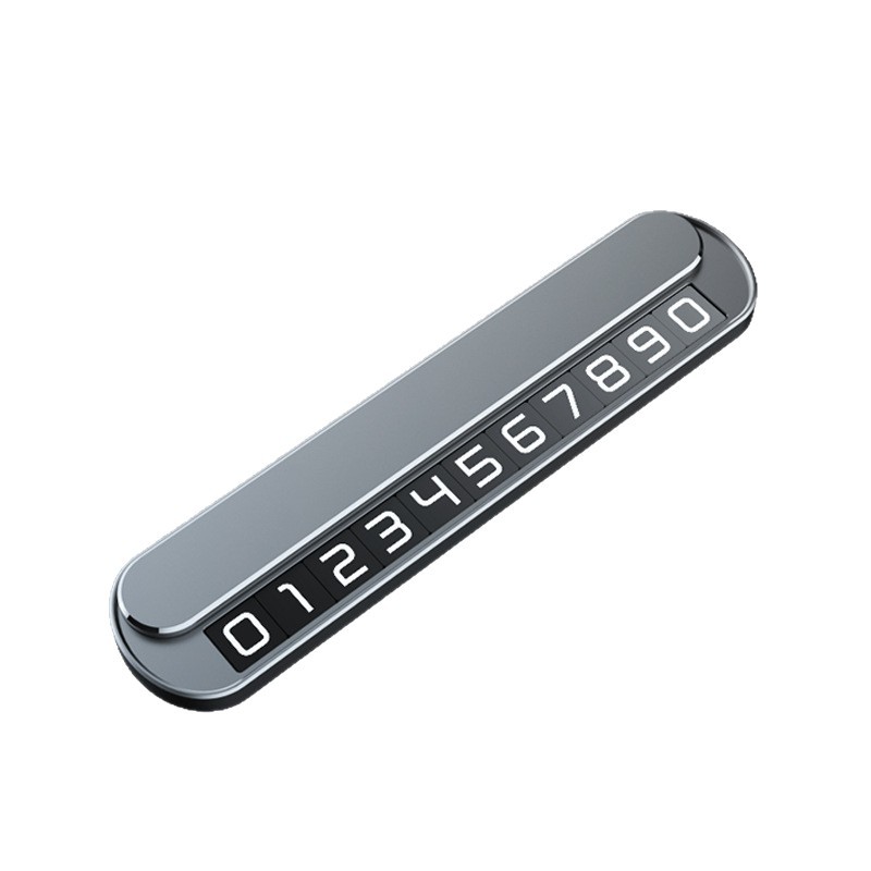 Placa de estacionamiento de doble número, tablero de instrumentos de automóviles, número digital de luz nocturna, placa de estacionamiento temporal, placa de estacionamiento