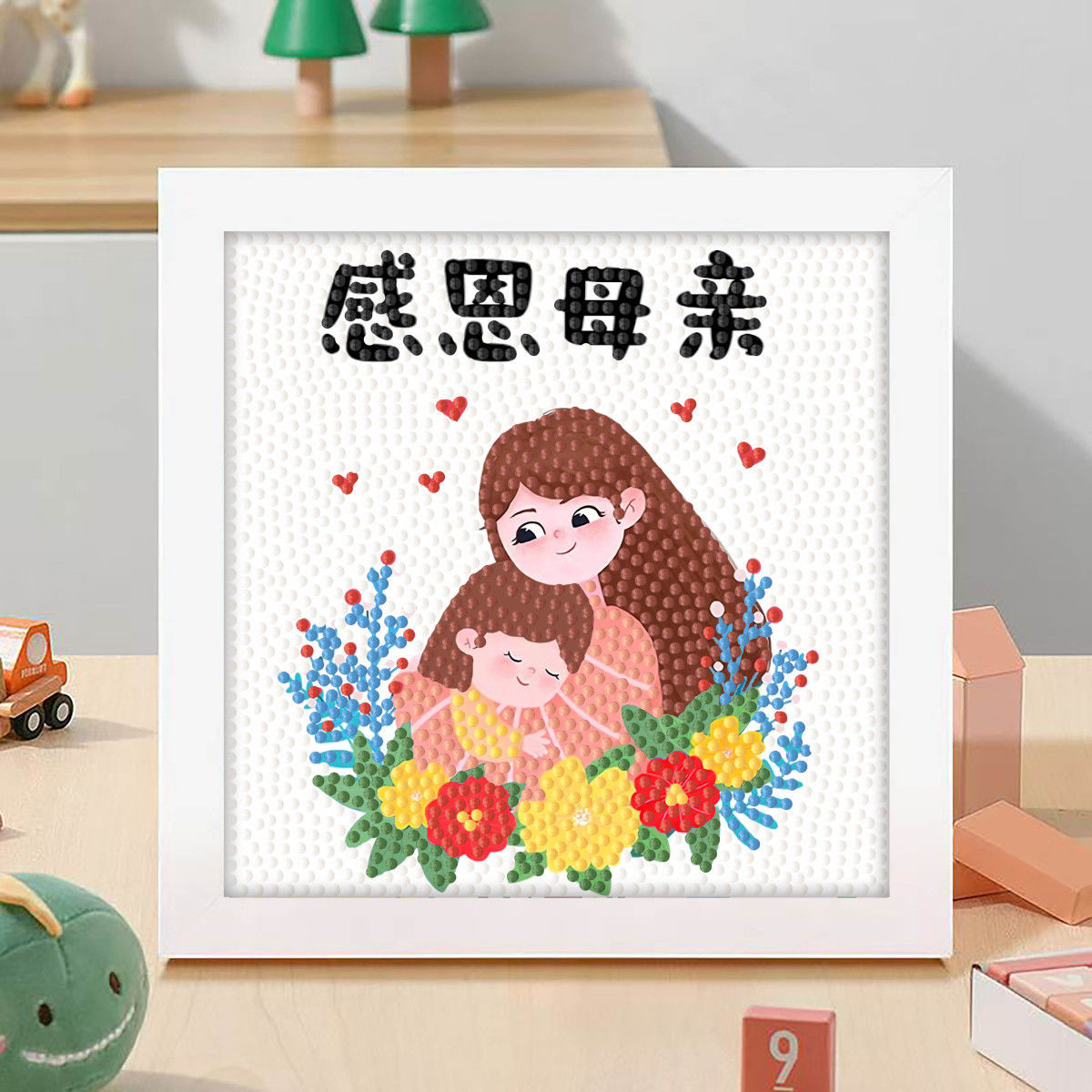 Diamante infantil DIY hecha a mano con material de marco paquete de dibujos animados Sanliou pegatinas de diamante regalo al por mayor pinturas de mampostería