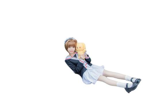 Little Cosplay Sakura Mocha Girl Sakura Kinomoto Cosplay Costume School Uniform Sailor Uniform