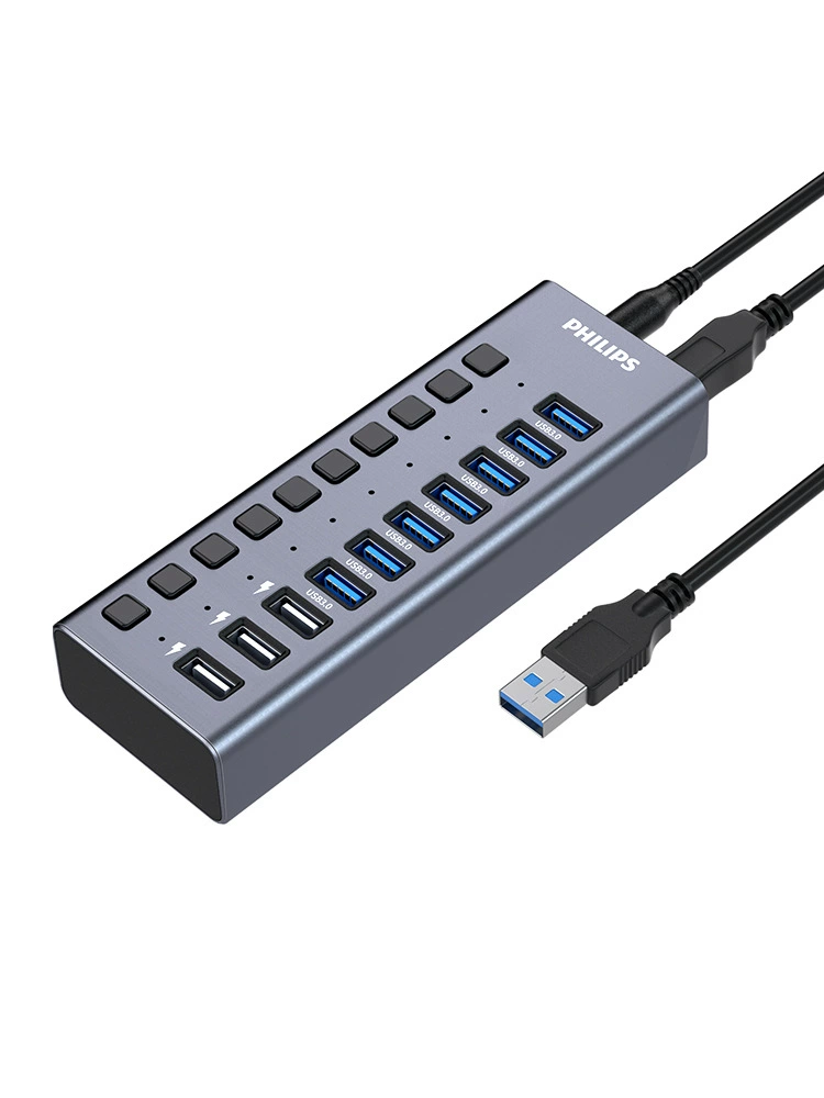 Поставщик питания Philips, USB-флеш-накопитель, зарядка для мобильного телефона, ноутбук, 10