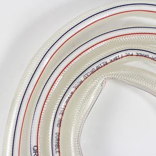 PVC fiber reinforced hose plastic transparent snakeskin pipe garden pipe soft water pipe for garden irrigation anti-freezing pressure resistance
