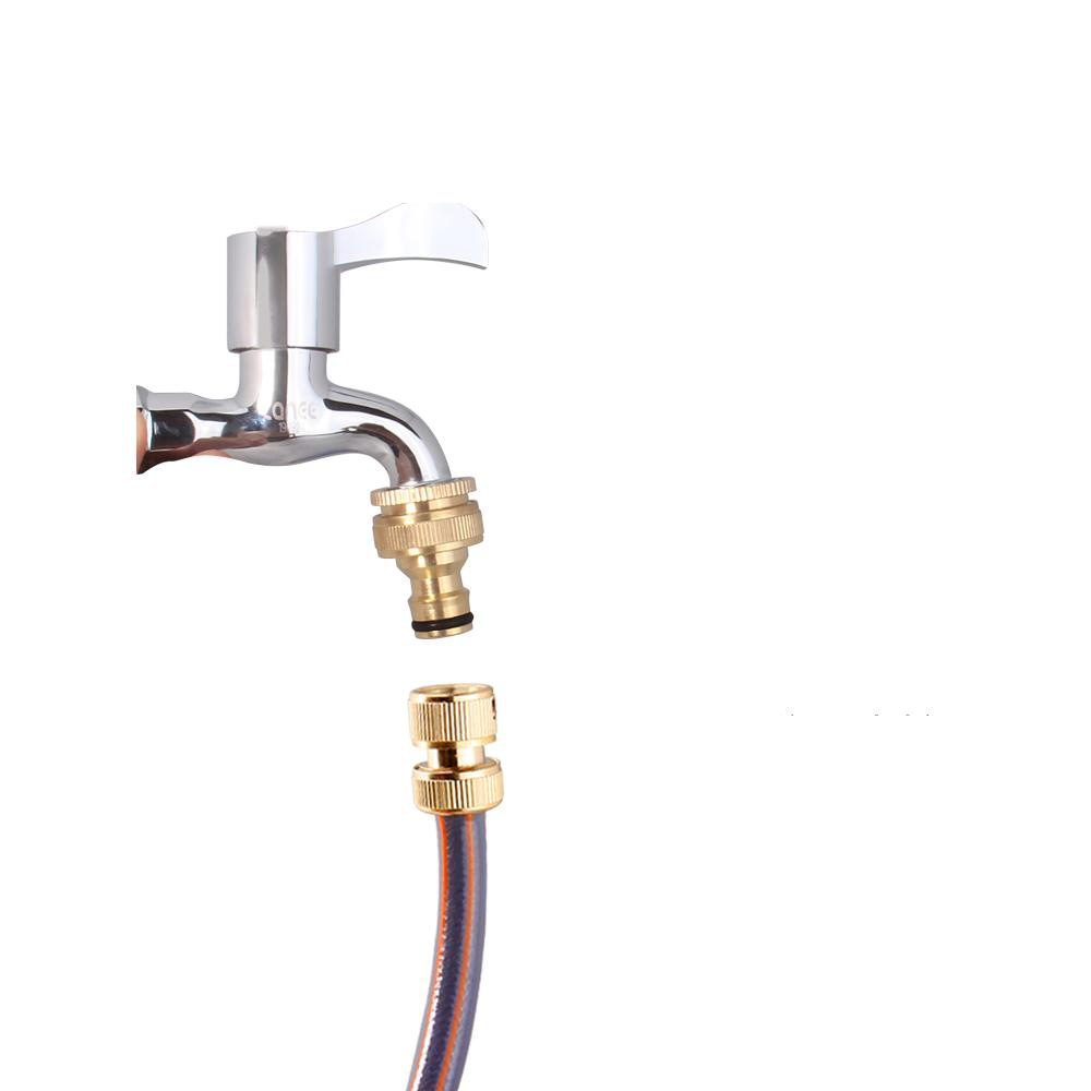 Conector Rápido para Manguera de Lavado 4 y 6 Puntos de Latón, Multiuso, para Grifo y Lavado