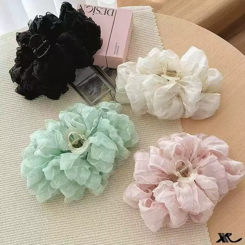 Коллекция заколок для волос — банты и цветочные зажимы, pins in форме раковины/клещей и акула, лёгкий вес 0.02 кг