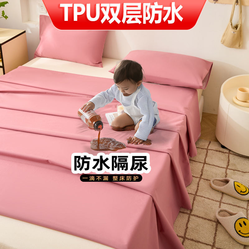 Protector de Cama Impermeable para Orina y Pelo de Gatos, Barrera de Orina, Lavable a Máquina, Protector de Orina para Perros, Conejos y Otras Mascotas, Tapete Absorbente.