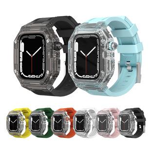Suitable for Apple Watch 49/46/41/40/44/45/42mm Modified Transparent Case iWatch S11 Protective Case