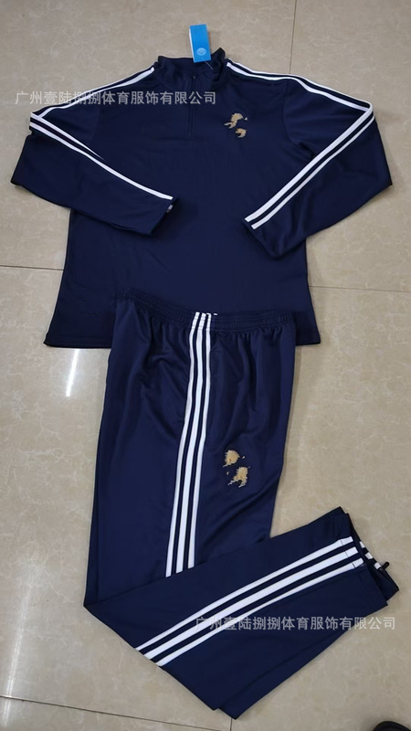 2526新款足球服巴黎皇马阿森纳拜仁长袖半拉训练服一件批发|undefined