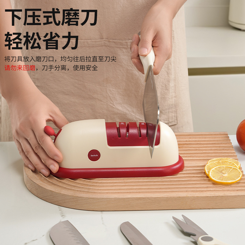 【心造】多功能磨刀器家用工具快速磨刀石棒厨房菜刀专用专业快速|undefined
