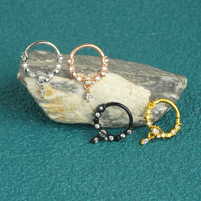 Labret piercing jewelry detail image