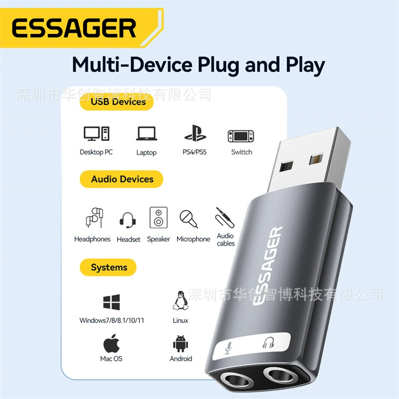 ESSAGER совместимый ноутбук, 3.5 мм
