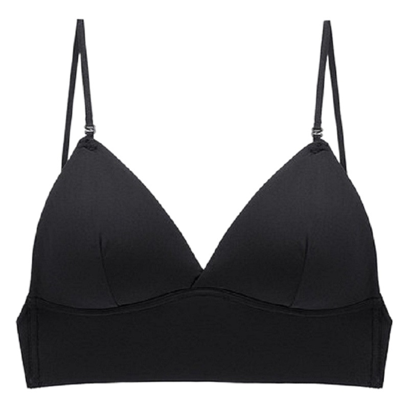 Triangle Cup ropa interior invisible en forma de U para mujer sujetador de espalda cruzada sin espalda grande Halter sujetador fuera del hombro múltiples métodos de uso