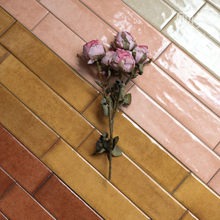 √ French Mid-Century Style Mottled Old Long Tile Kitchen Bathroom Bathroom Balcony Bedroom B&B Interior Wall
