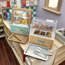 关东煮机模型迷你面包柜微缩娃娃屋超市便利店面包店场娃娃屋摆件