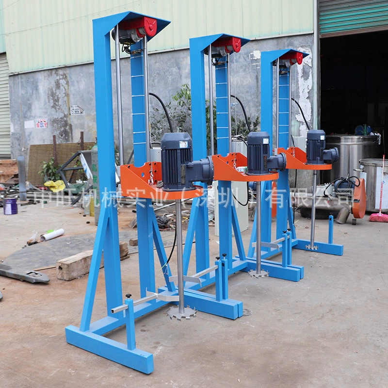 Гуандунская малогабаритная электрическая подъемная высокоскоростная диспергирующая машина с регулируемой частотой скорости для смешивания латексных красок, цветных паст и штамповки